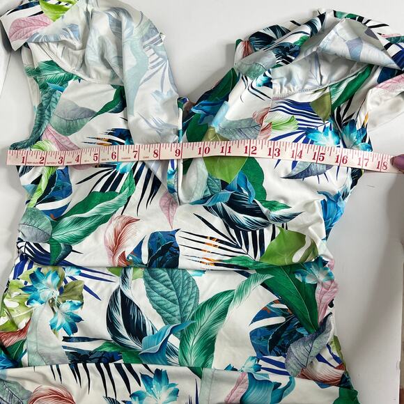 La Blanca In The Moment One Piece Off Shoulder Swimsuit Size 16 - Picture 7 of 10